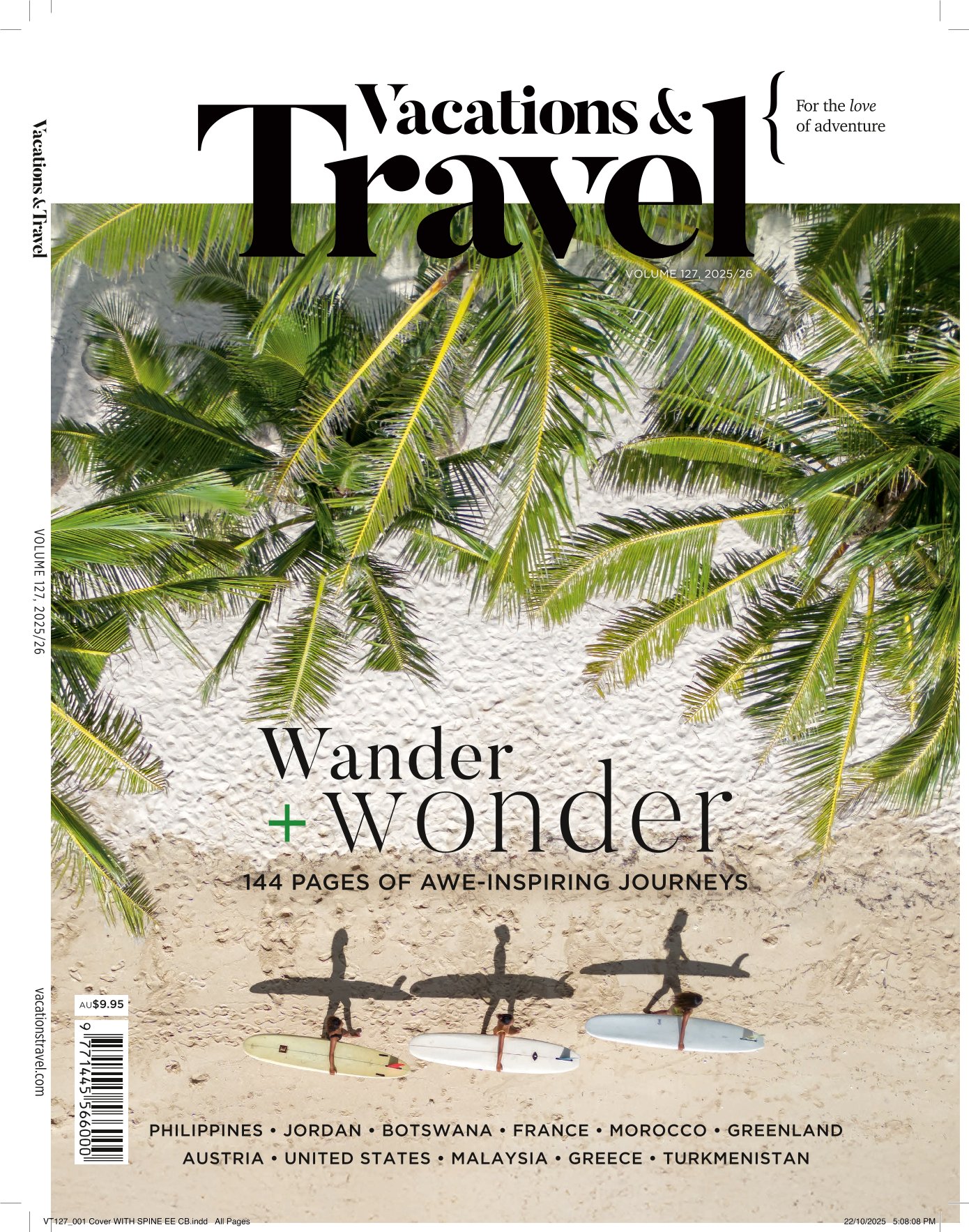 Vacations & Travel Magazine Cover