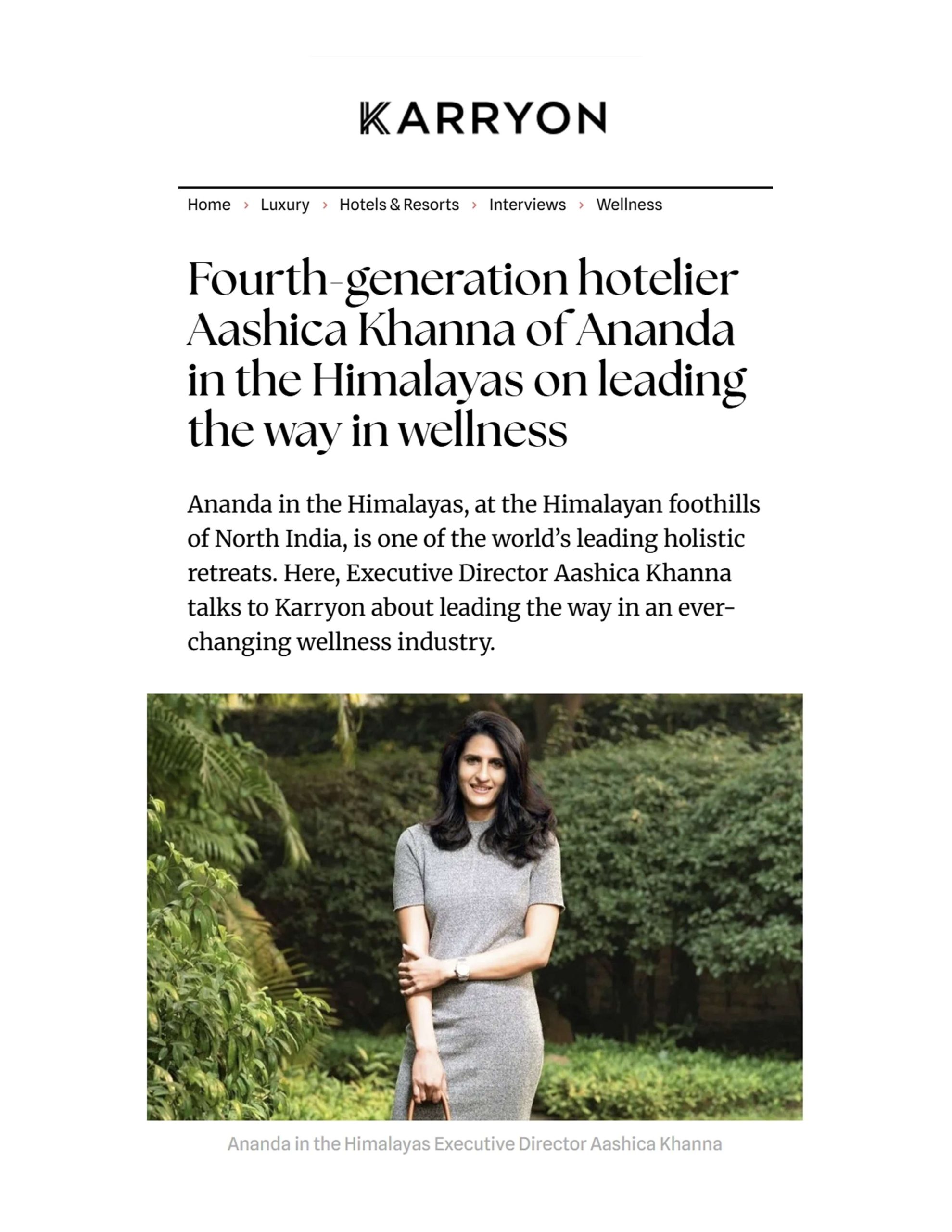 Ananda in the Himalayas_Karryon Luxury_April 3, 2025