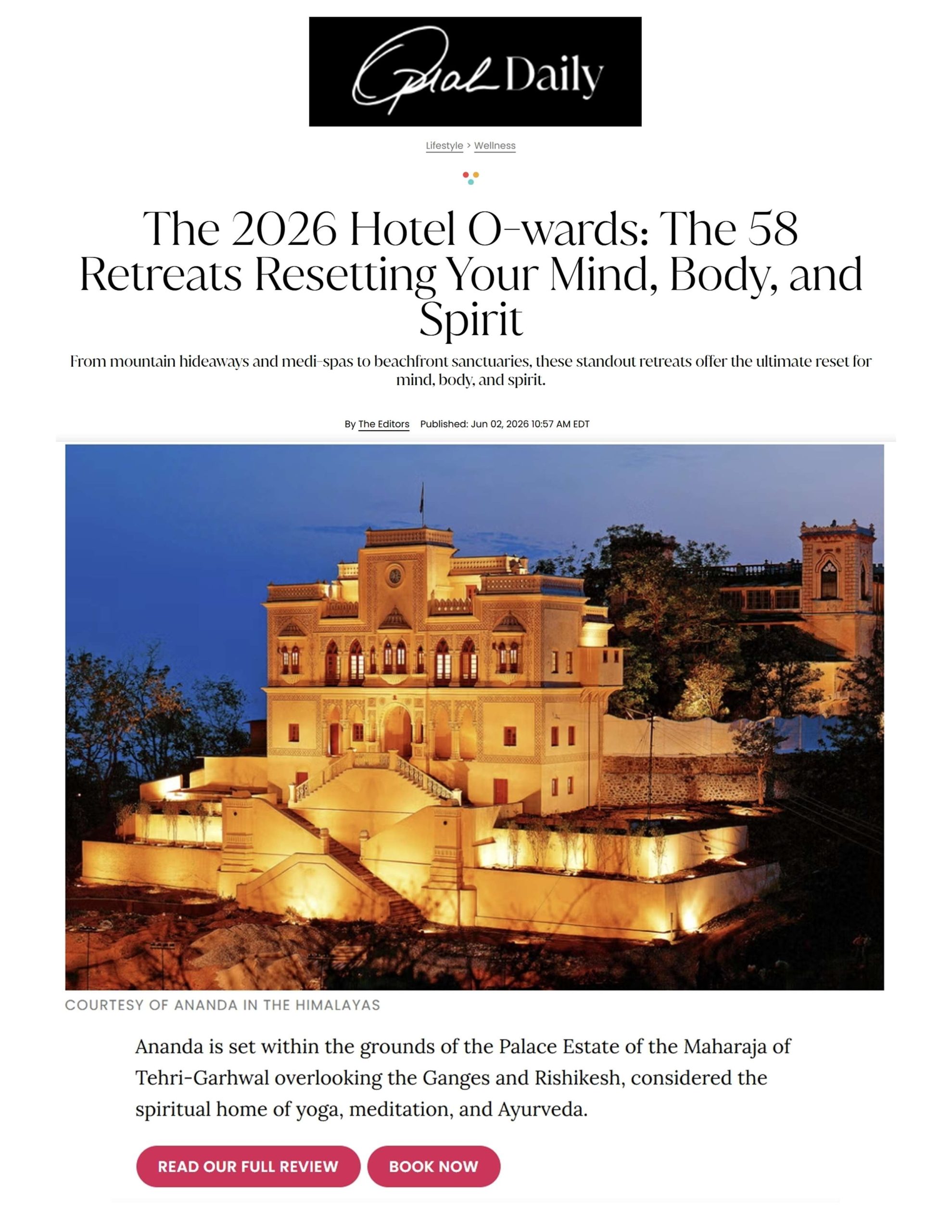 Ananda in the Himalayas_Oprah Daily_June 2, 2026